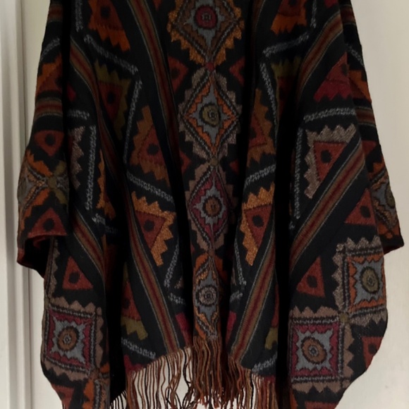 PERUVIAN CONNECTION 100% ALPACA HEAVY  RUANA - Picture 7 of 16